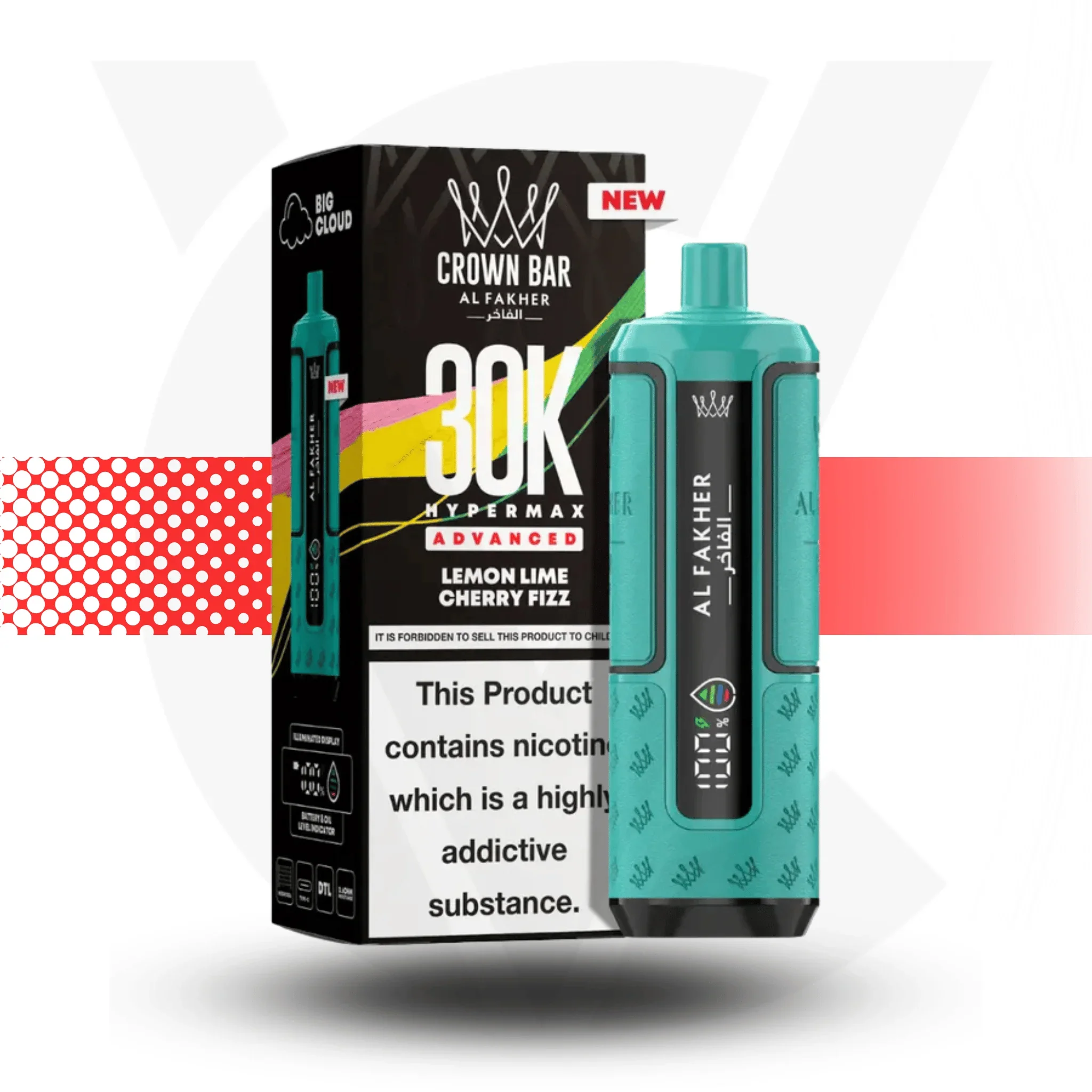 Al Fakher Crown Bar 30K Hypermax Disposable Vape - Image 11