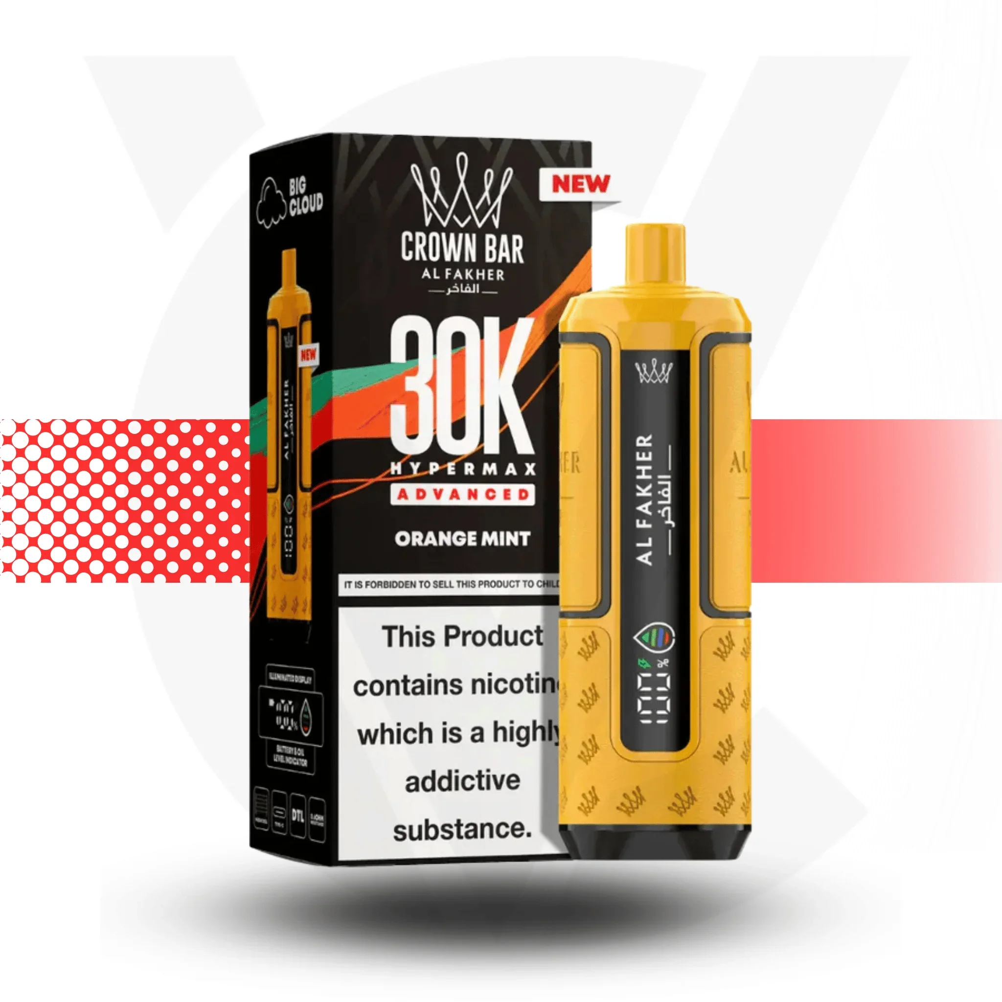 Al Fakher Crown Bar 30K Hypermax Disposable Vape - Image 15