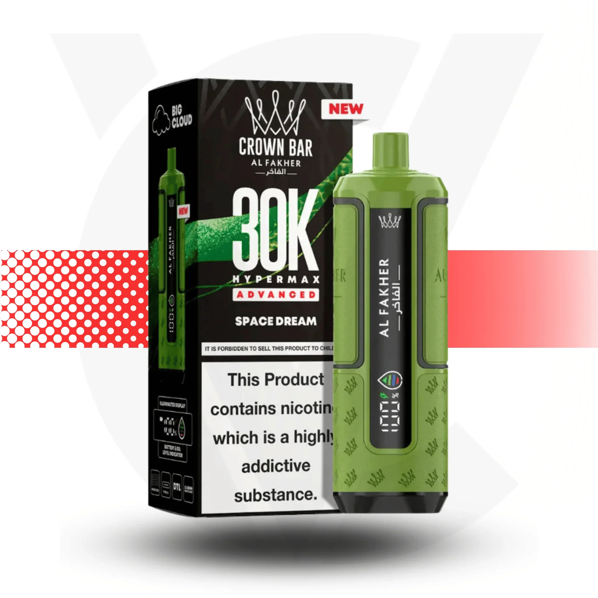 Al Fakher Crown Bar 30K Hypermax Disposable Vape - Image 16