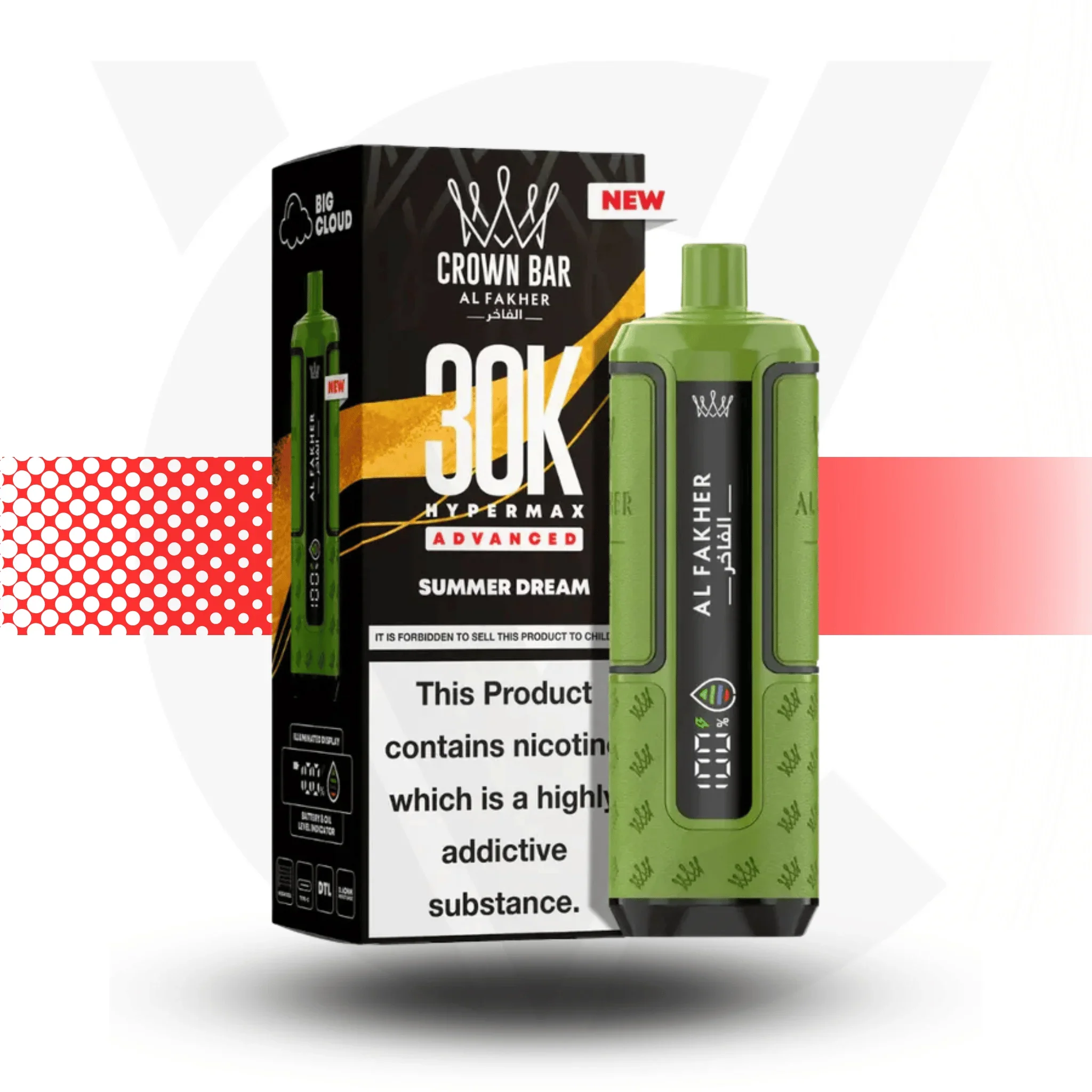 Al Fakher Crown Bar 30K Hypermax Disposable Vape - Image 19