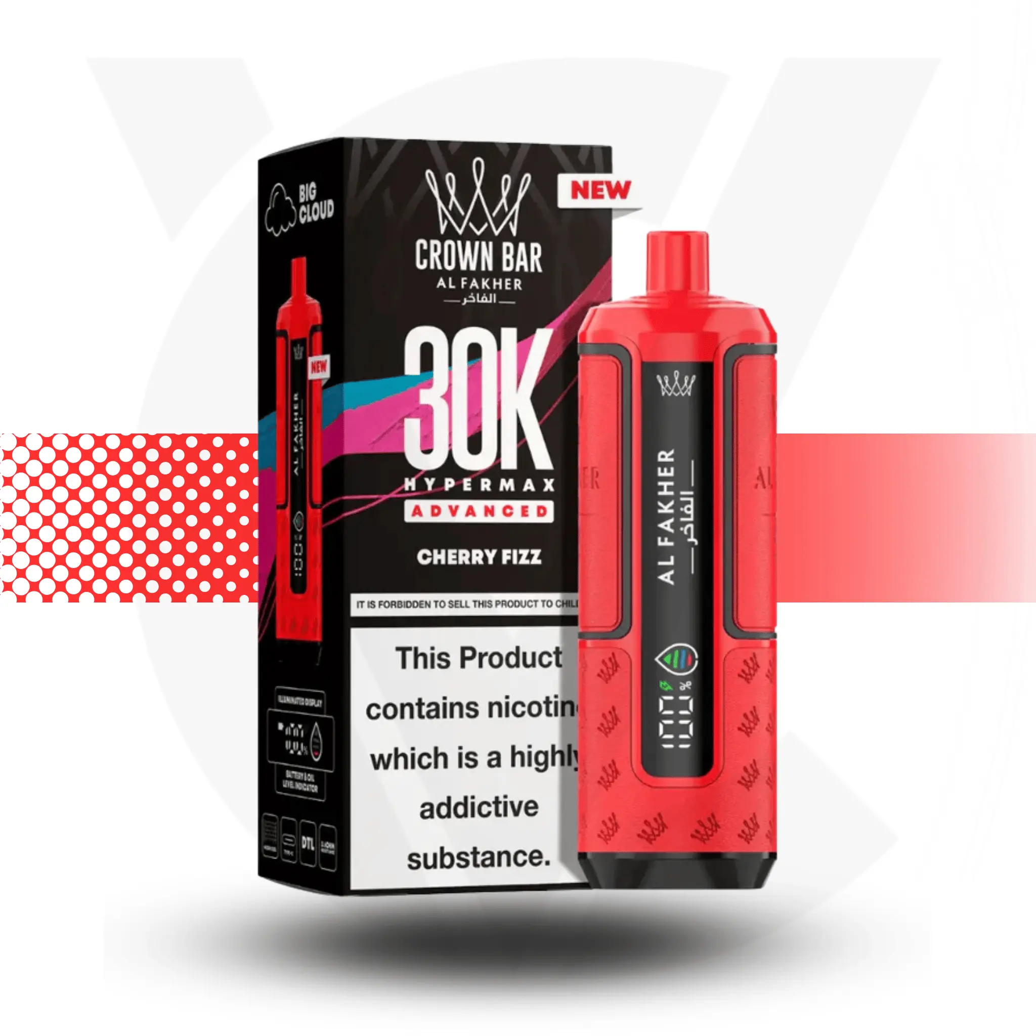 Al Fakher Crown Bar 30K Hypermax Disposable Vape - Image 5