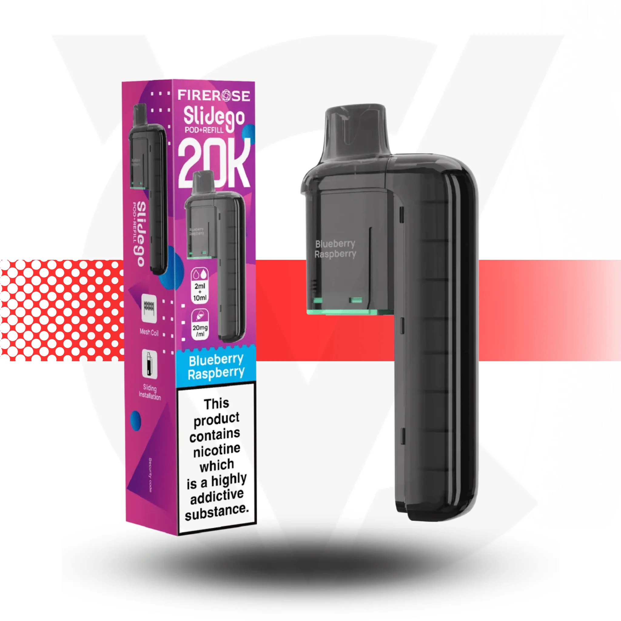 Firerose Slidego 20K Puffs Prefilled Pods by Elux - Image 5