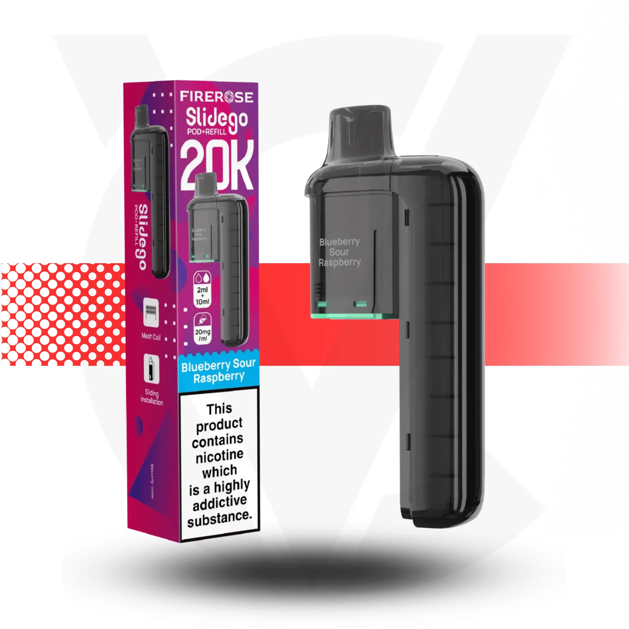 Firerose Slidego 20K Puffs Prefilled Pods by Elux - Image 6