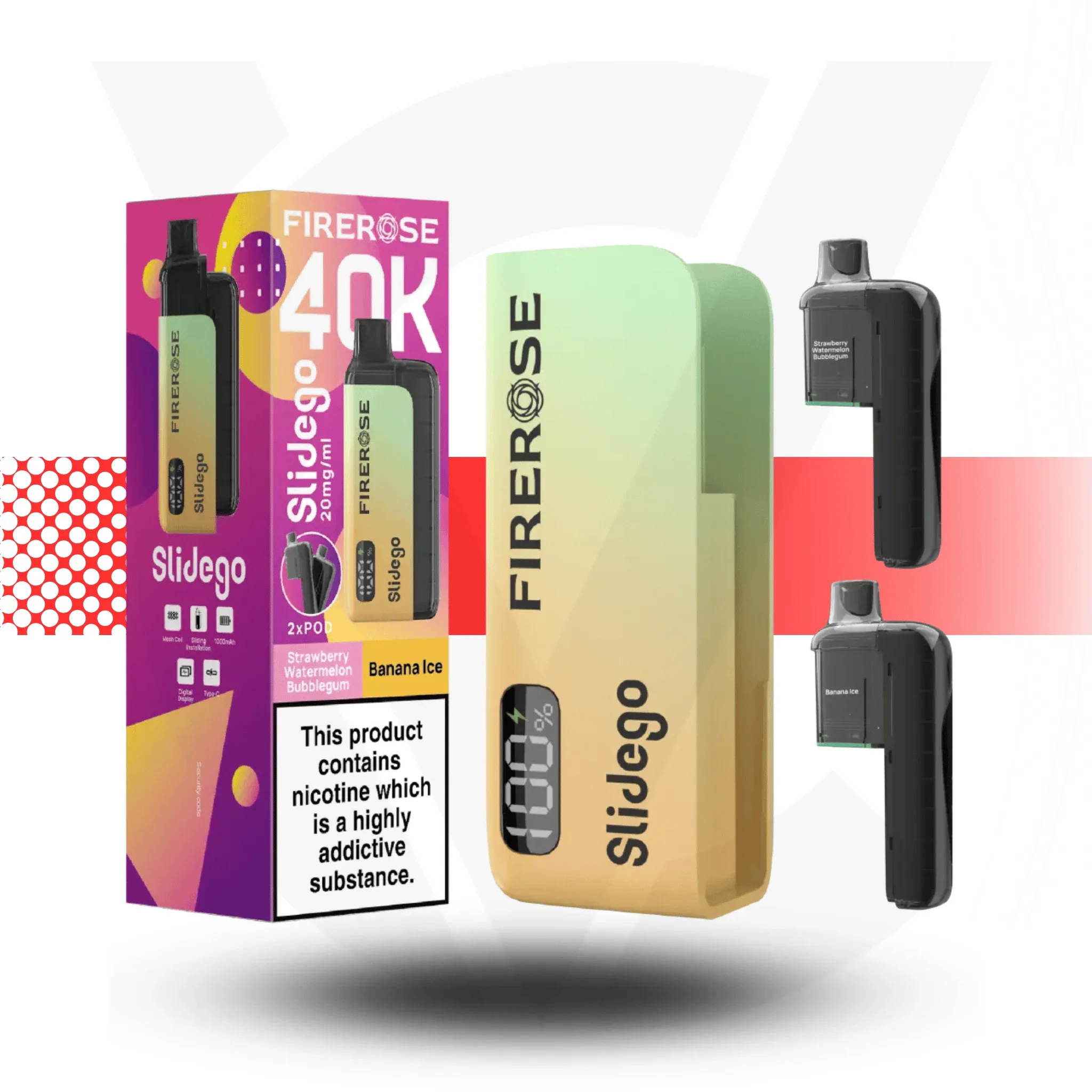 Firerose Slidego 40K Puffs Prefilled Pod Kit by Elux - Image 11