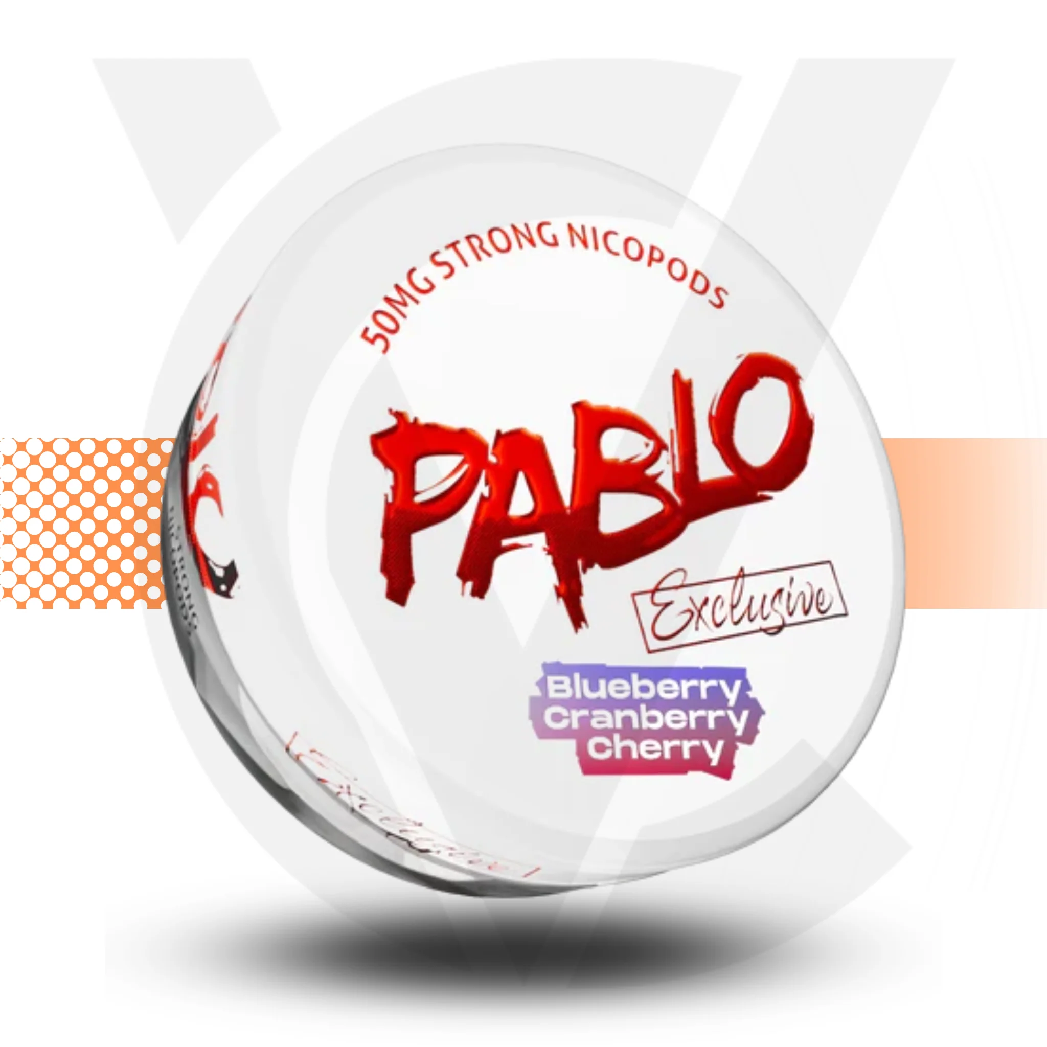 Pablo Exclusive Blueberry Cranberry Cherry 50mg Nicotine Pouch