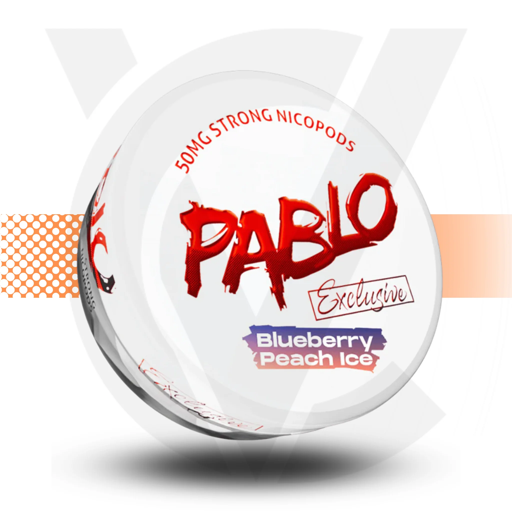 Pablo Exclusive Blueberry Peach Ice 50mg Nicotine Pouch