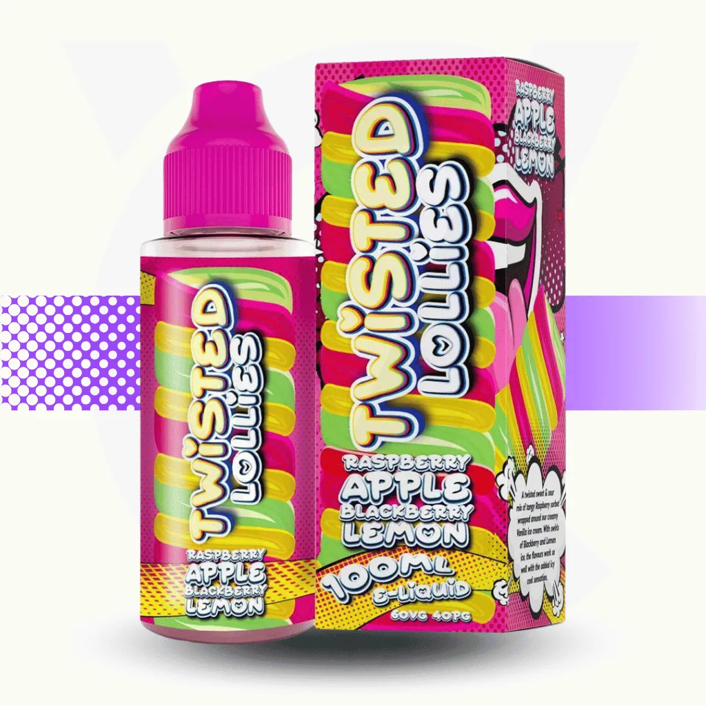 Twisted Lollies 100ml 70VG/30PG Vape Juice - Image 7